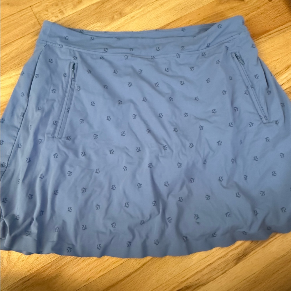 G/FORE Blue A-Line Mini Skirt Casual Style
